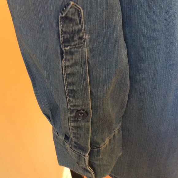 PRE-OWNED CELEBRITY PINK JEAN TUNIC SHIRT - Picture 8 of 8